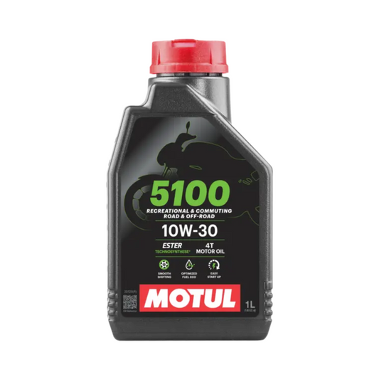 Motul 5100 Motoröl | 4-Takt | 10W-30 | Halbsynthetik | 1L Flasche