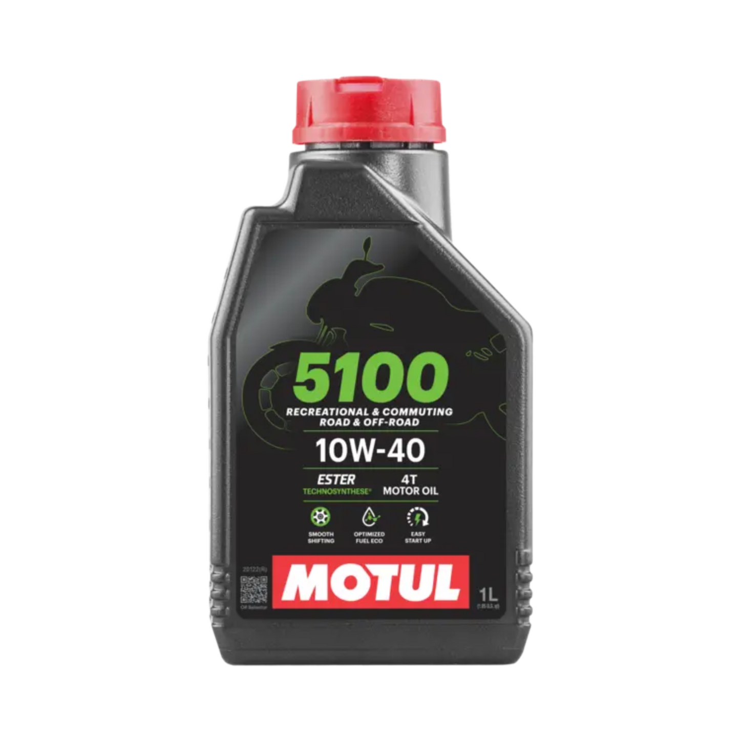 Motul 5100 Motoröl | 4-Takt | 10W-40 | Halbsynthetik | 1L Flasche