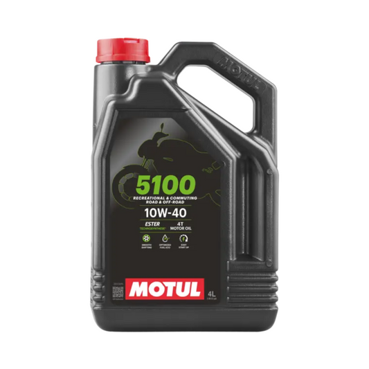 Motul 5100 Motoröl | 4-Takt | 10W-40 | Halbsynthetik | 4L Kanister