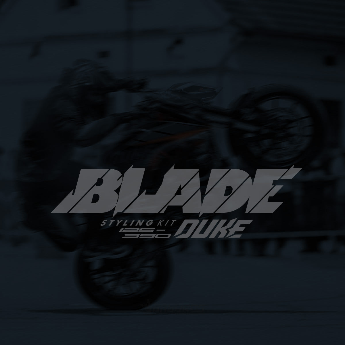 Sticker kit suitable for 125/200/250/390 DUKE (from 2017) KTM models | THE BLADE BLACK