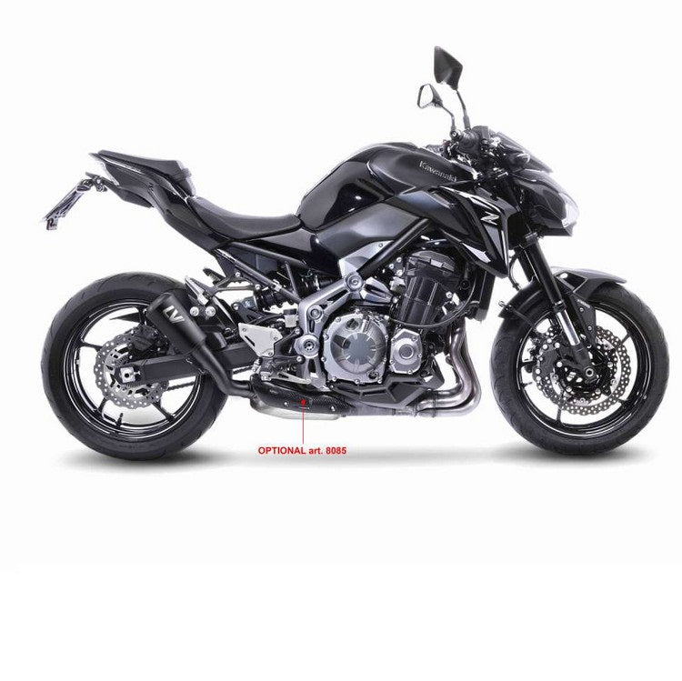 LeoVince "LV-10" FULL BLACK  | LEOVINCE LV-10 | STAINLESS STEEL | FULL BLACK | SLIP-ON | passend für Kawasaki Z900 / Z900 A2 (Euro 4/5) - Modelle (2017-2024)