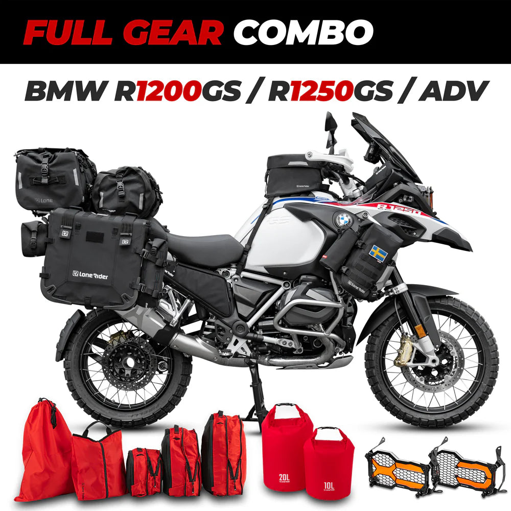 LoneRider | Full Gear Combo | passend für Deine BMW R 1200 GS / R 1250 GS / Adventure | Komplettausrüstung