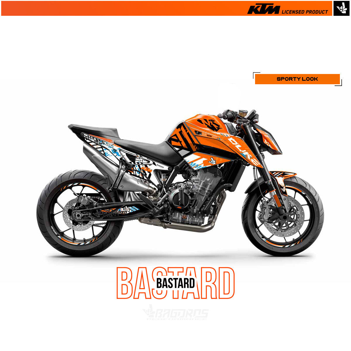 Sticker-Kit passend für 790/890/890 GP/890 R DUKE KTM-Modelle | BASTARD