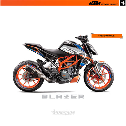 Sticker kit suitable for 125/200/250/390 DUKE (from 2017) KTM models | THE BLAZERS