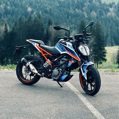 Sticker kit suitable for 125/200/250/390 DUKE (from 2017) KTM models | THE BLADE BLUE