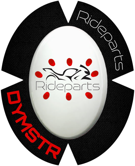 Kneeslider | RIDEPARTS FACE | Weiss-Rot | UV | RIDEPARTS | DymoStar | DYMSTR