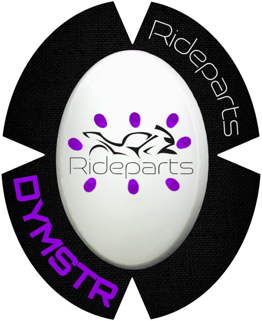 Kneeslider | RIDEPARTS FACE | Weiss-Violett | UV | RIDEPARTS | DymoStar | DYMSTR