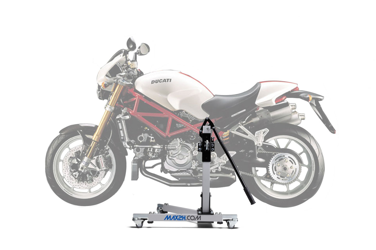 MAX2H Zentralständer EVOLIFT passend für Ducati Monster S4RS (2006-2008) | Komplettset