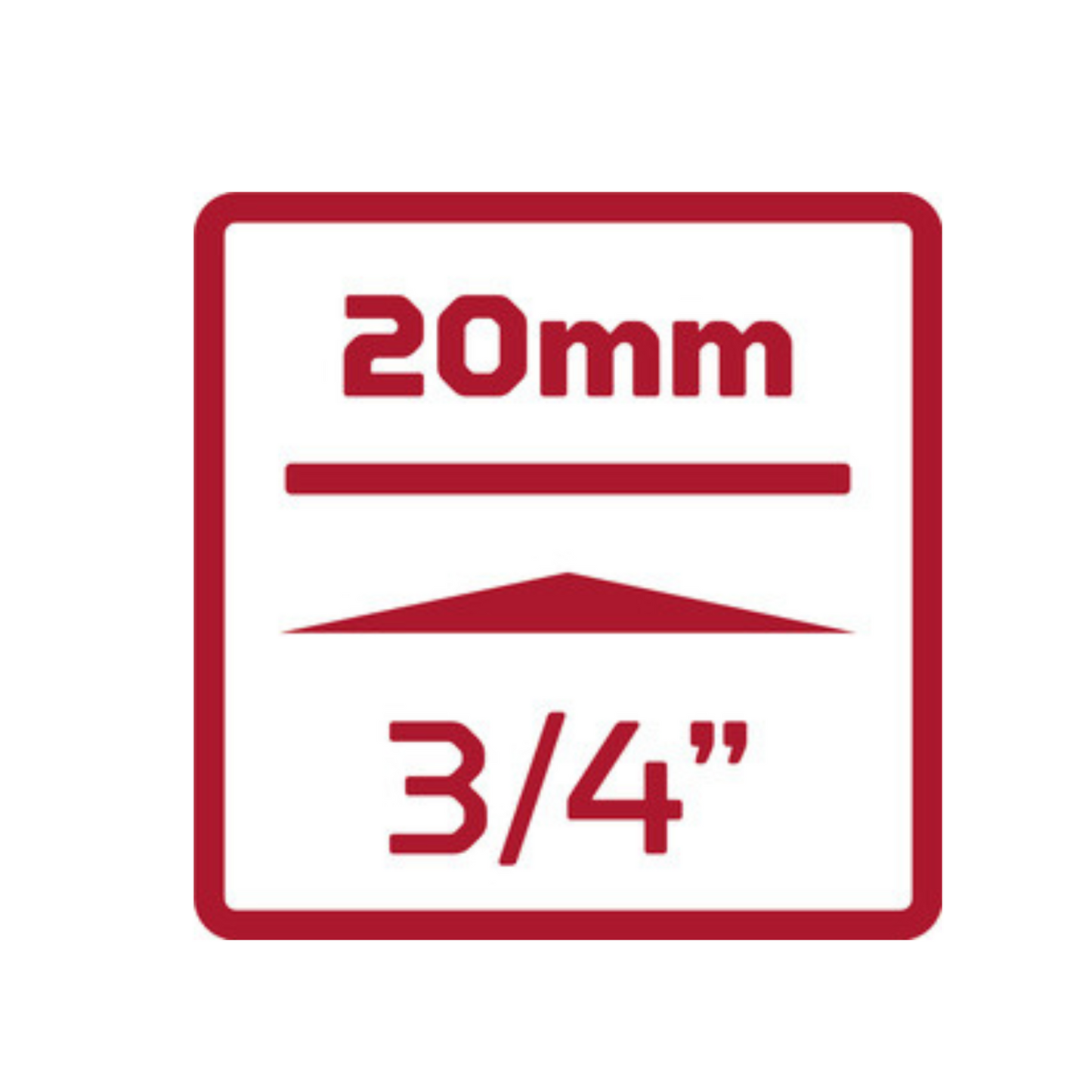 GEDORE red R71006014 Steckschlüsseleinsatz 3/4" 6-kant 60 mm Länge 78 mm