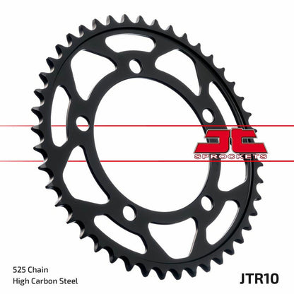 JT Sprockets | Kettenrad | 45 Zähne | Teilung 525 | schwarz | JTR10