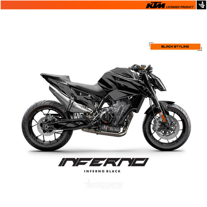 Sticker kit suitable for 790/890/890 GP/890 R DUKE KTM models | INFERNO BLACK