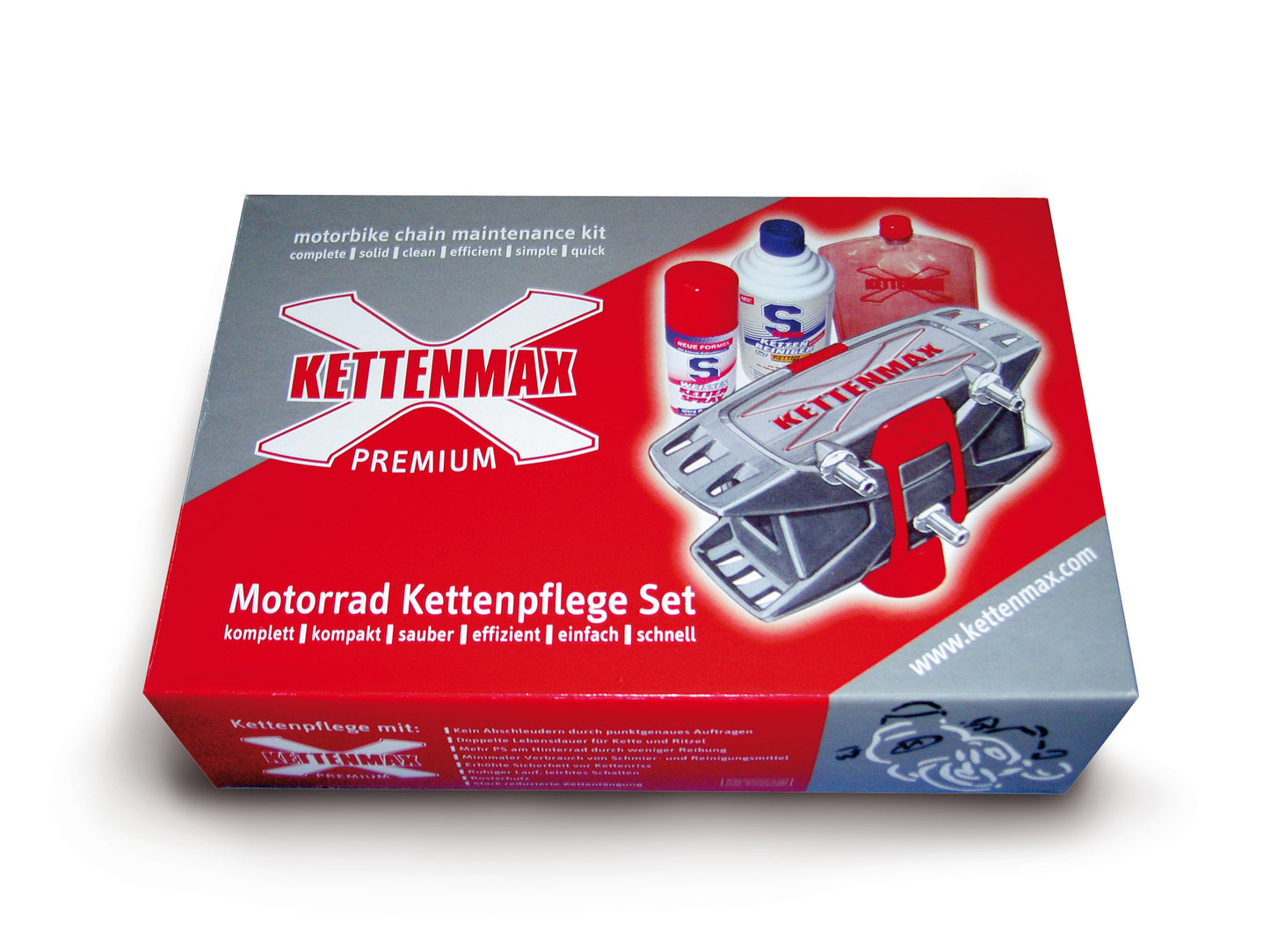 Premium Kettenmax | Premium Motorrad Kettenpflege-Set