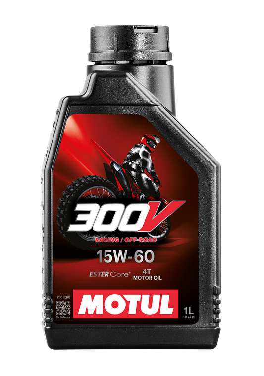 Motul 300V Motoröl | 4-Takt | Factory Line | Off Road | 15W-60 | 100% synthetik | 1L Flasche