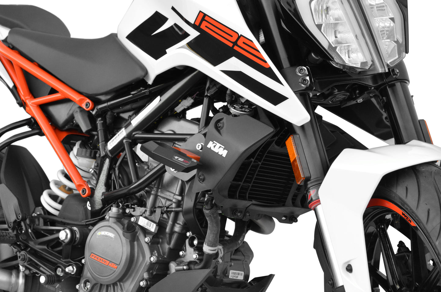 Top Block Racing Sturzpads | PAAR | passend für KTM 125 Duke & 390 Duke - Modelle (2017-2023)