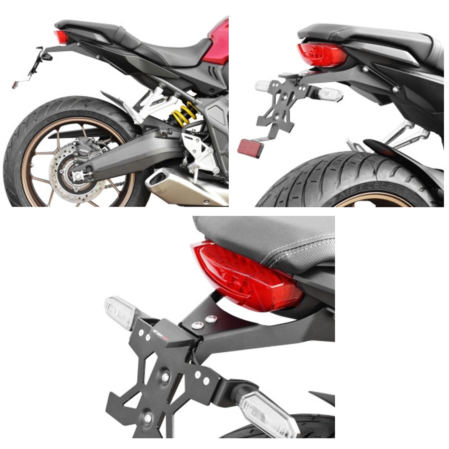 Top Block Racing Kennzeichenhalter | E-Nummer | passend für Honda CB 650 R & CBR 650 R - Modelle (2019-2020)