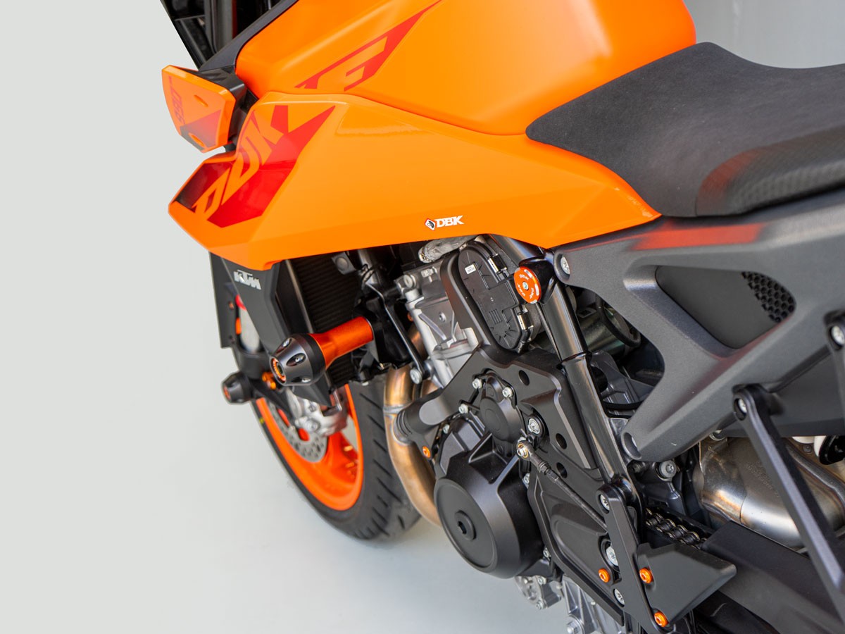 PTKTM01 - KTM | ORANGE | Sturzpad Kit | FRAME PROTECTION KIT | passend für KTM 990 Duke - Modelle (2024)