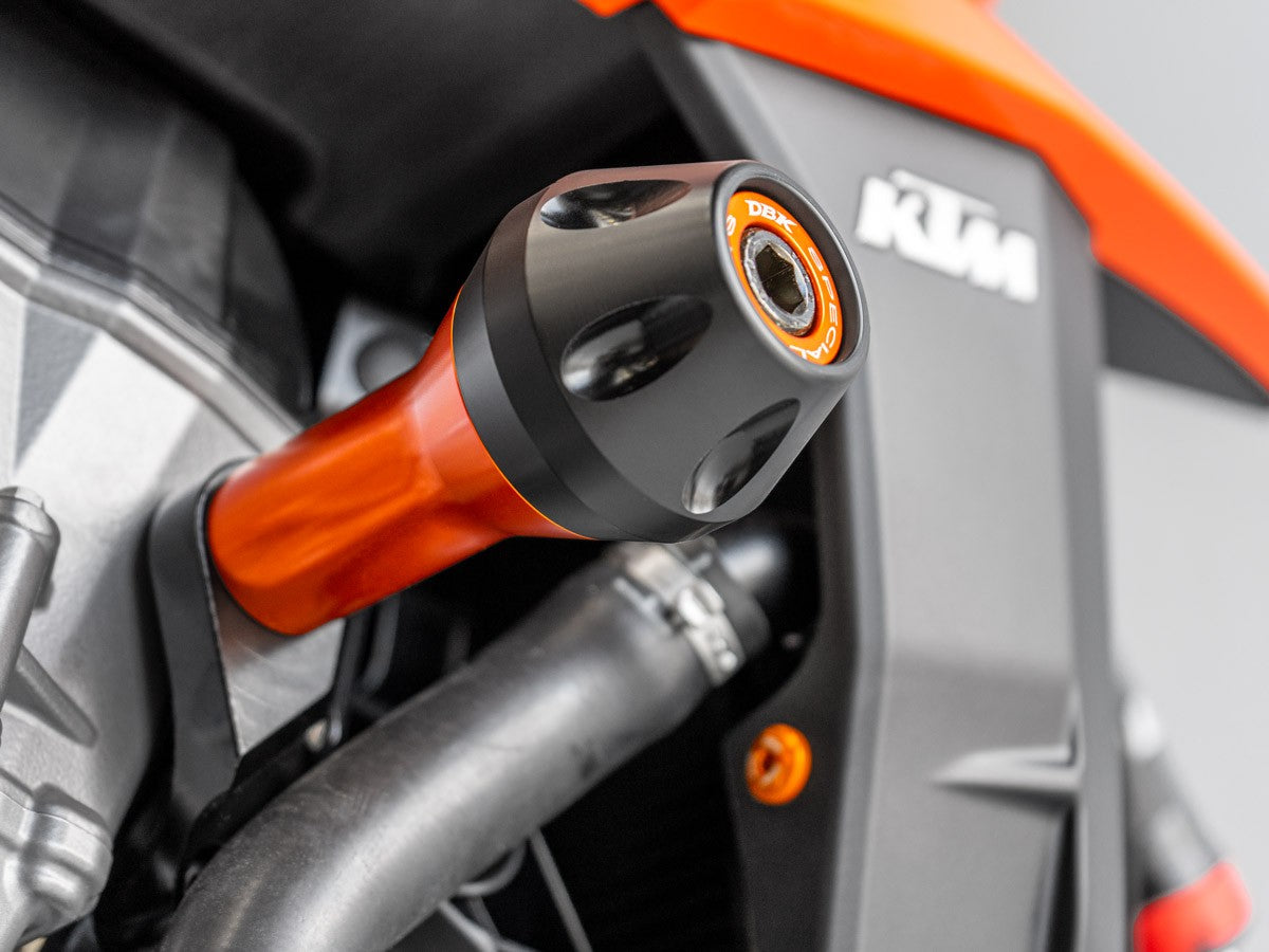 PTKTM01 - KTM | ORANGE | Sturzpad Kit | FRAME PROTECTION KIT | passend für KTM 990 Duke - Modelle (2024)