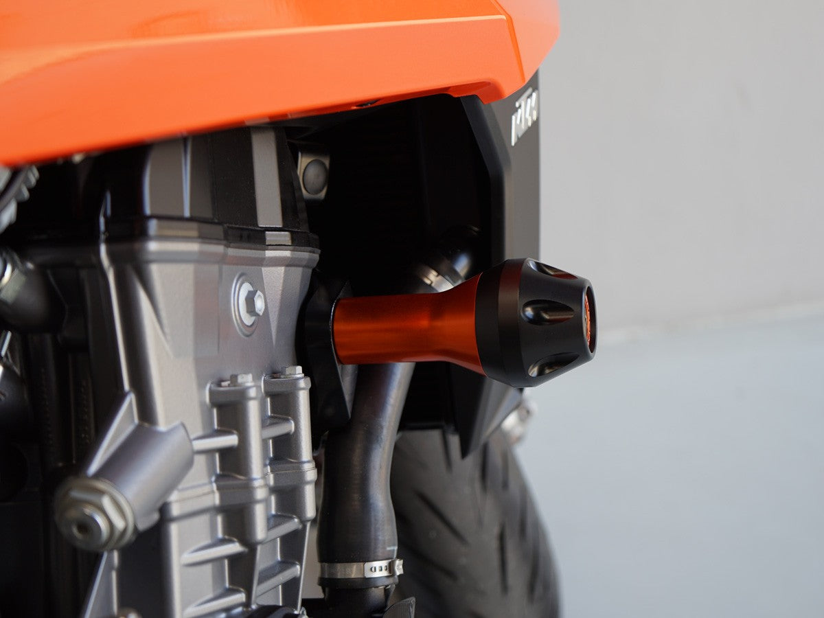 PTKTM01 - KTM | ORANGE | Sturzpad Kit | FRAME PROTECTION KIT | passend für KTM 990 Duke - Modelle (2024)