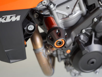 PTKTM01 - KTM | ORANGE | Sturzpad Kit | FRAME PROTECTION KIT | passend für KTM 990 Duke - Modelle (2024)